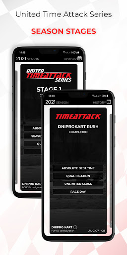 Android application UTAS Live Timing screenshort