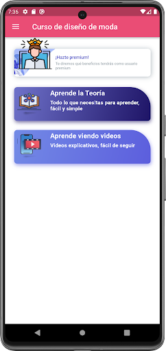 Android application Fashion Design Course & Ideas screenshort