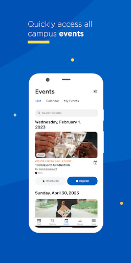 Screenshot of CampusGroups