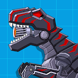 Robot Dinosaur Black T-Rex icon