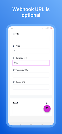 Payment Link Generator Screen 2
