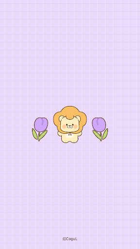Android application 카카오톡 테마 - 플라이옹_퍼플 screenshort