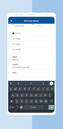 ELOG 42 Logbook App Screen 2