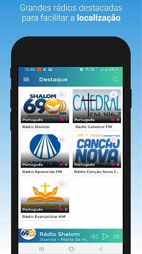 Rádios Católicas Online AM FM Screen 2