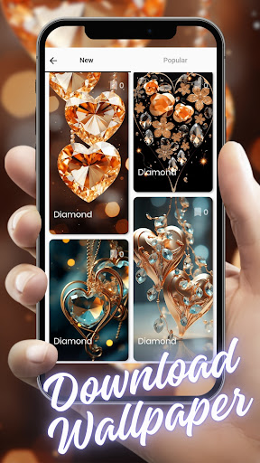 Android application Luxury Diamonds HD wallpaper screenshort