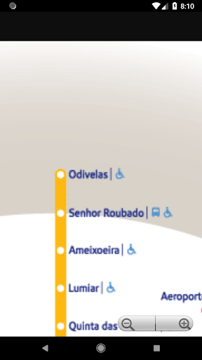 Android application Lisbon Metro Map Offline 2024 screenshort