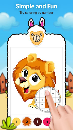 Screenshot of Animal Color by Number Book