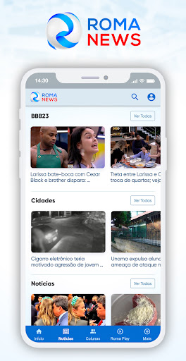 Roma News Screen 2