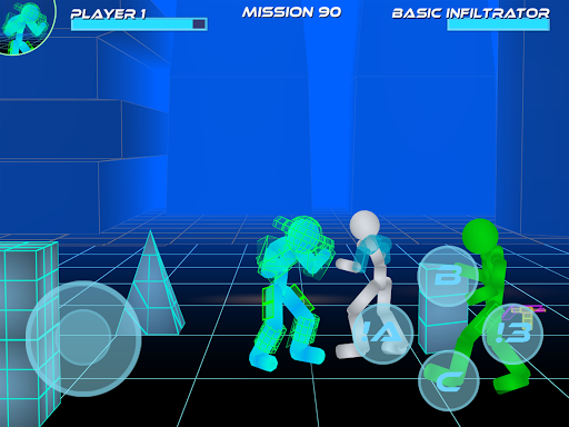 Stickman Neon Street Fighting