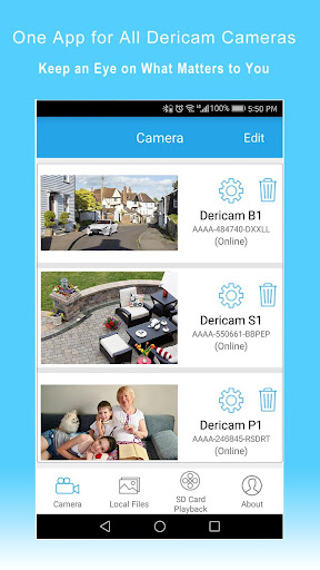 Android application Dericam screenshort