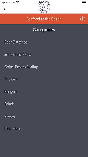 Seafood at the Beach Screen 3