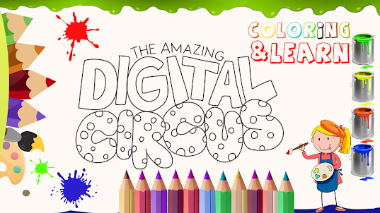 Pomni Digital circus coloring