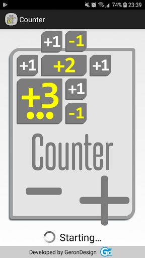 Android application Counter screenshort