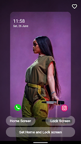 Captura de Pantalla 3 Rihanna Aesthetic Wallpaper 4K android
