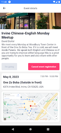 Android application Friends Together screenshort