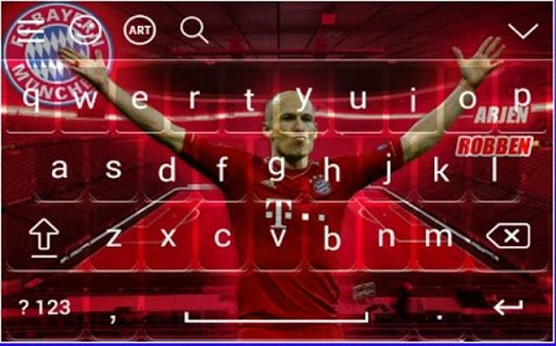 Arjen Robben Theme Keyboard