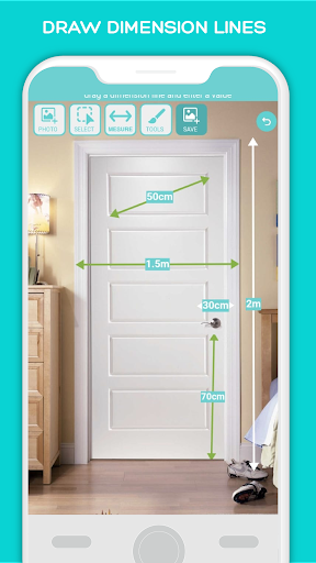 simple photo Measure Dimension Screen 2