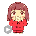 Cover Image of Download Animated Cute Girl Stickers for WAStickerApps 1.0 APK