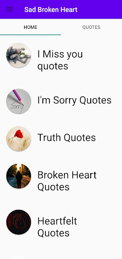 Sad Broken Heart Quotes Screen 3
