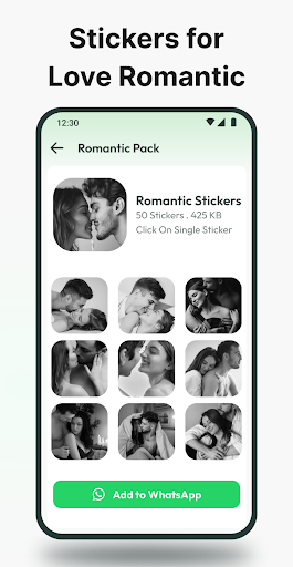 Romantic Love Emoji WAStickers Screenshot 4 - AppWisp.com
