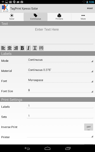 TagPrint Xpress Solar