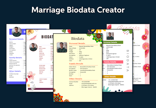 Android application Marriage Biodata Creator screenshort