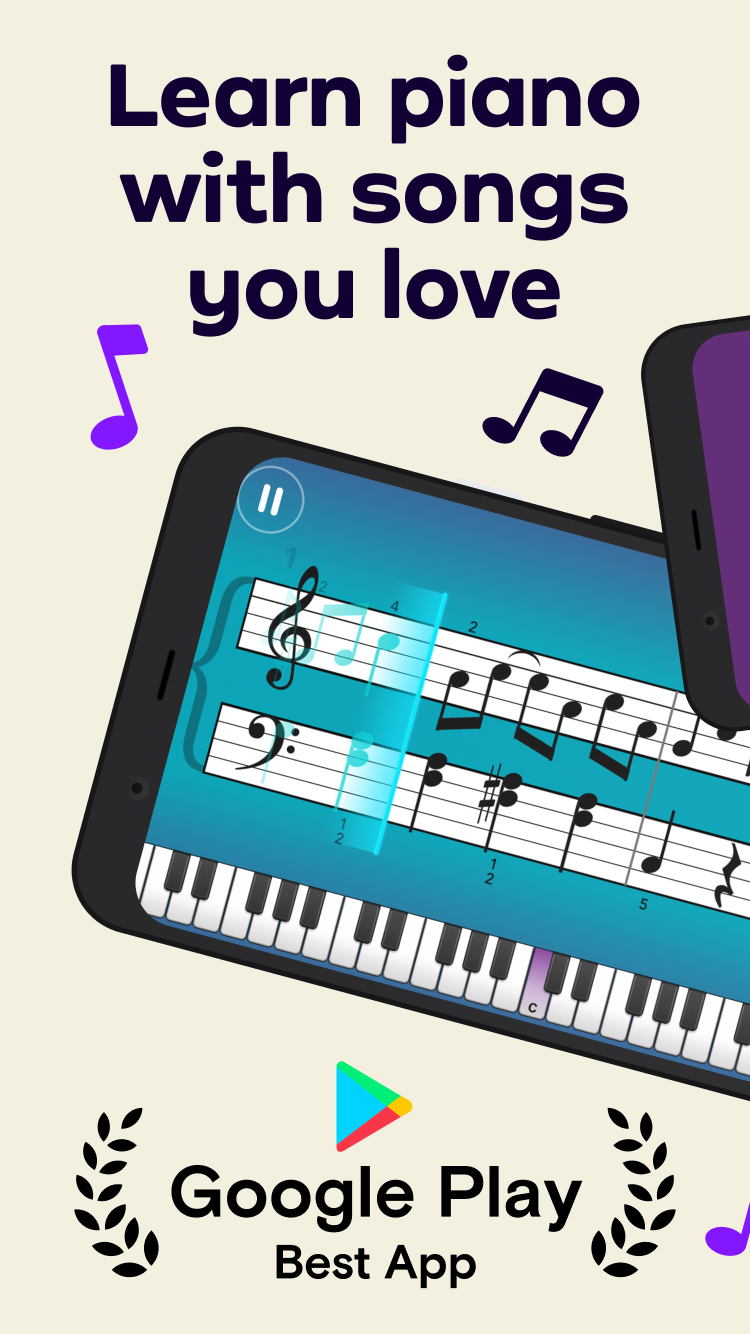 Android application Simply Piano by JoyTunes screenshort