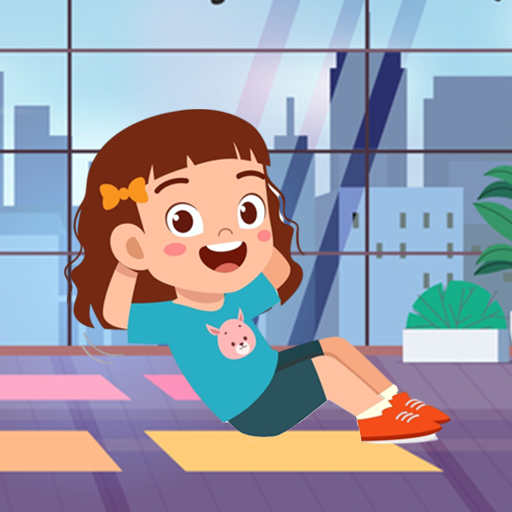 Fitness for kids Home Workout logo