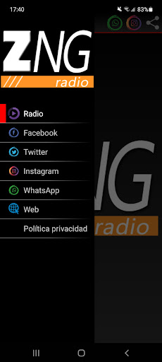 ZNG RADIO Screen 3