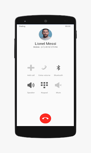 Leo Messi Call Video and Chat Screen 2