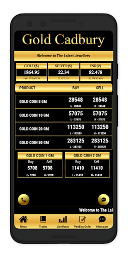 Android application Gold Cadbury screenshort
