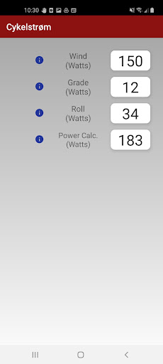 Cykelstrom Bicycle Power Meter Screen 3