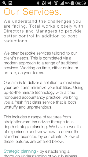 Total Outsourcing Web Screen 2
