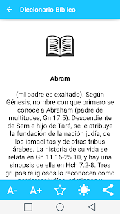 Spanish Bible Dictionary Screenshot