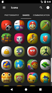 Mogon - Screenshot del pacchetto di icone