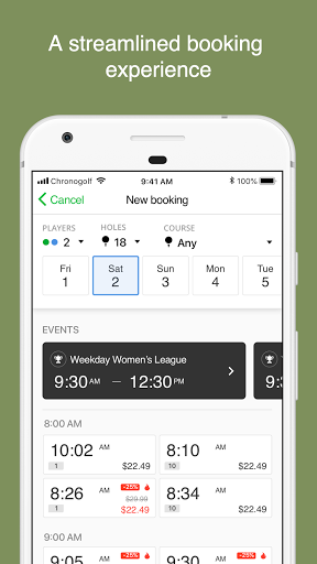 Android application Sioux Falls Golf screenshort