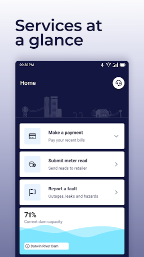 Android application Power and Water Corporation screenshort