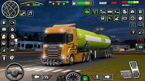 ユーロ 油 トラック 運転中 ゲームのおすすめ画像2