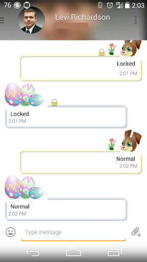 Android application Easter EvolveSMS Theme screenshort