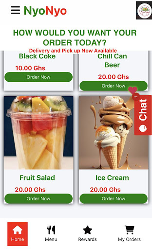 Android application Health Food Ghana screenshort