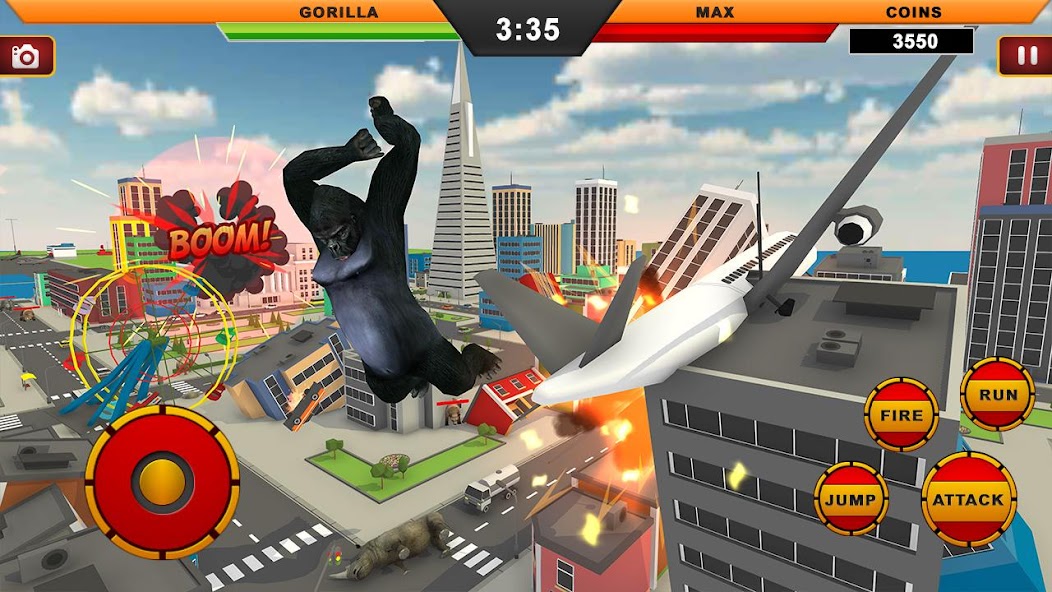 Gorilla City Rampage: Gorilla 1.0.2 APK + Mod (Unlimited money) for Android