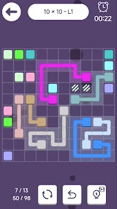 ブロックを接続：カラーパズル