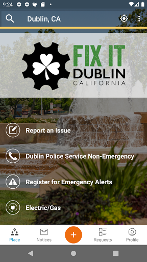 Android application Fix It Dublin screenshort