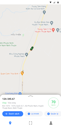 Android application Giám sát xe GPS screenshort
