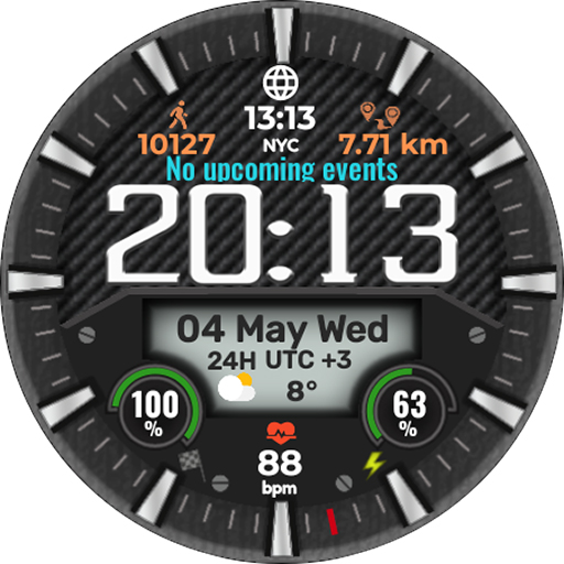NB016 Digital watch face Download on Windows