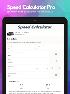 RC Speed Calculator Pro