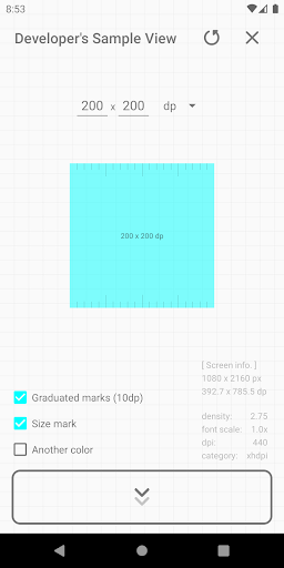 Android application Developer's Sample View screenshort