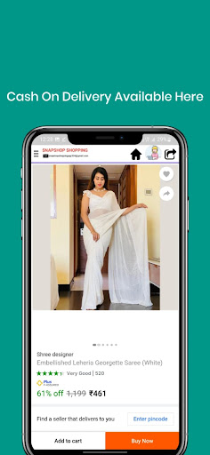 Snap Shopping App Screen 2