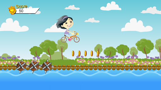 Girl Bike Ride Shark Attack Screen 2