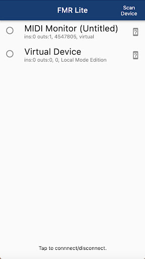 Android application Fractal Midi Remote Lite screenshort